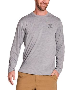 Life Is Good. Crusher T-Shirt - Grey