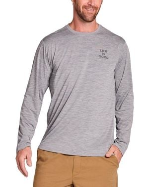 Life Is Good. Crusher T-Shirt - Grey