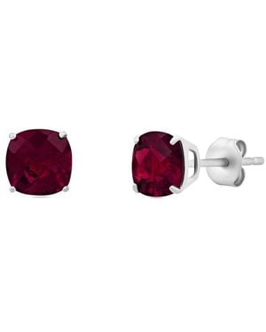 MaxColor 2.10 Ct. Tw. Lab-Grown Ruby Studs - Purple