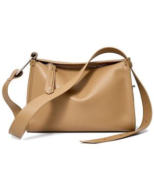 Adele Berto Leather Shoulder Bag - Brown