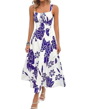 AMINA GLAM Midi Dress - Blue