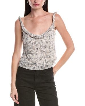 AFRM Asher Mesh Cowl Top - Gray