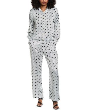 Beulah London 2Pc Top & Pant Set - Gray