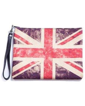 Blue Pacific Canvas Wristlet - Pink