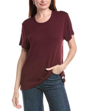 Life Is Good. Ribbed T-Shirt - Purple