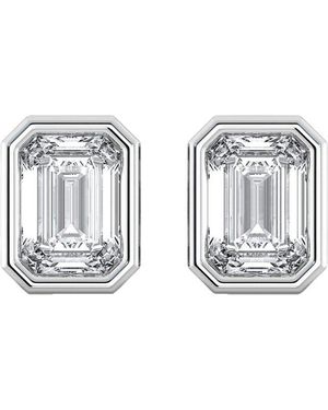 Lab Grown Diamonds 14K 4.00 Ct. Tw. Lab-Grown Diamond Earrings - Metallic
