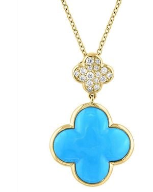 Effy Fine Jewelry 14K 7.73 Ct. Tw. Diamond & Necklace - Blue