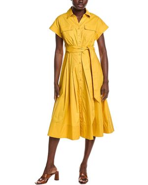 Gracia Front Pockets Shirtdress - Yellow