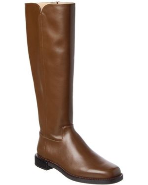 Stuart Weitzman Leather Knee-High Riding Boot - Brown