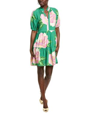 Cece Babydoll Mini Dress - Green