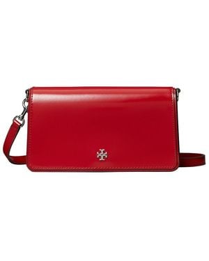 Tory Burch Emerson Patent Mini Crossbody - Red