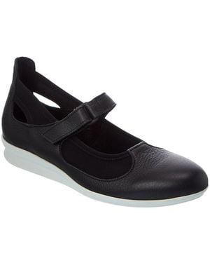 Arche Nassma Leather Flat - Black