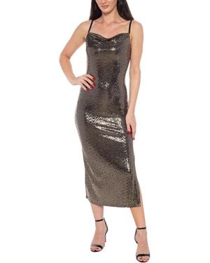 Bebe Slim Maxi Dress - Brown