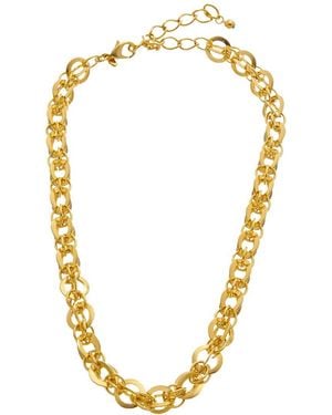 Kenneth Jay Lane 22K Plated Link Necklace - Metallic