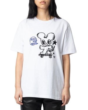 Zadig & Voltaire Edwin Happy Mouse T-Shirt - White