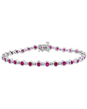 Effy Fine Jewelry 3.23 Ct. Tw. Diamond & Ruby Bracelet - White