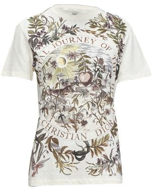 Dior Linen T-Shirt, Size Int (Authentic Pre-Loved) - White