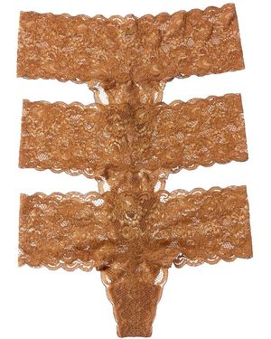 Cosabella 2Pk Never Say Never Comfie Cutie Thong - Brown