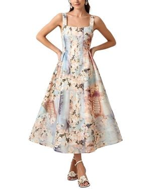COLON DIANA Midi Dress - White