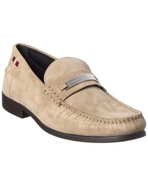 Bally Cronus Suede Loafer - Natural