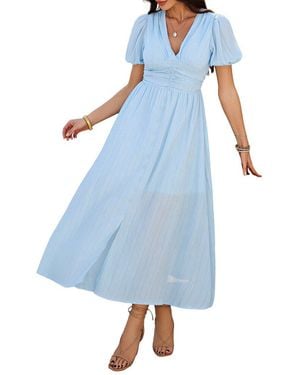 TAZGA Midi Dress - Blue