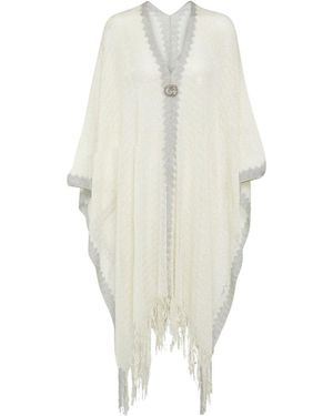 Gucci Double G Lamé And Viscose Dress - White
