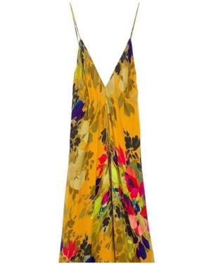 Nicole Miller Angelina Botanic Silk Maxi Dress - Multicolour