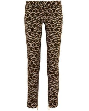 Balmain Metallic Jacquard Skinny Trousers