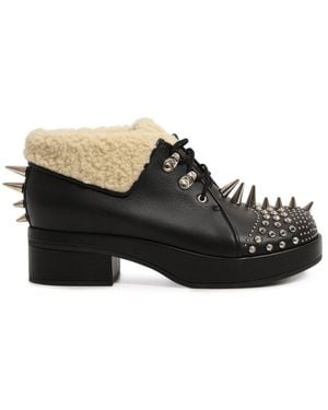 Gucci Studded Ankle Boots - Black