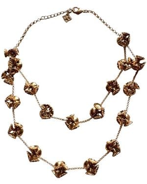 BCBGMAXAZRIA Floral Charm Chain Necklace - Multicolour