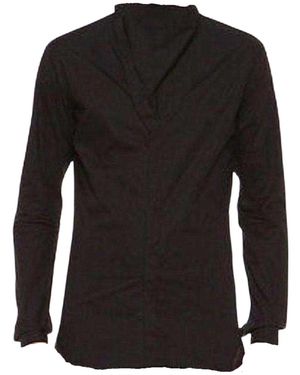 Rick Owens Plinth Black Cowl Shirt
