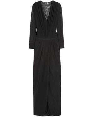Faith Connexion Leopard Print Maxi Dress - Black