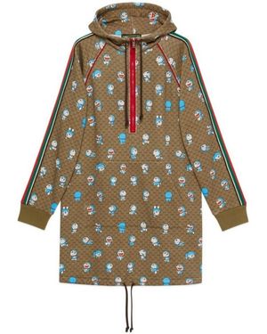 Gucci X Doraemon GG Supreme Cotton Dress - Green