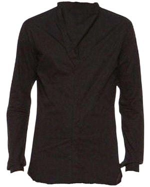 Rick Owens Plinth Black Cowl Shirt