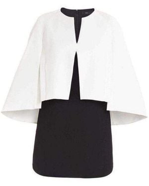BCBGMAXAZRIA Cape Detailed Dress - Black