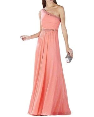 BCBGMAXAZRIA Daniele One-shoulder Embellished Gown - Pink