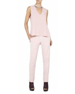 BCBGMAXAZRIA Sofie Jewelled-collar Top - Pink