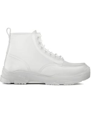 Dior Transparent High-top Rubber Boots - White