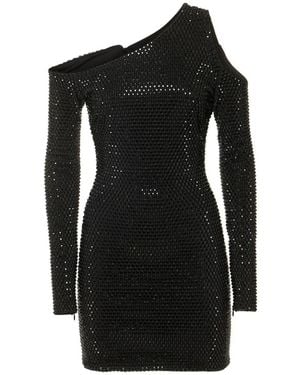 Michael Kors Embellished Cutout Mini Dress - Black