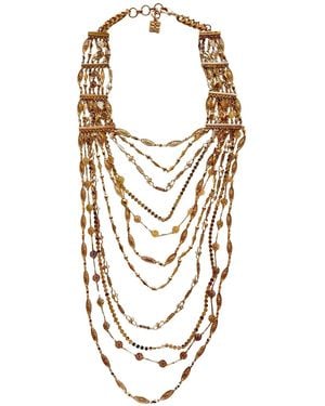 BCBGMAXAZRIA Gold Layered Novelty Chain Necklace - Metallic