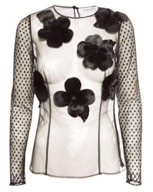 Viktor & Rolf Flower Tulle Top - Multicolor