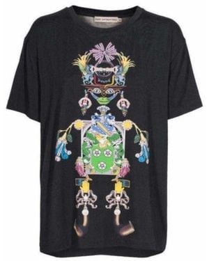 Mary Katrantzou Tikki Man Printed Modal Jersey T-shirt - Black