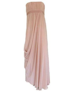 BCBGMAXAZRIA Cascade Bare Pink Strapless Gown