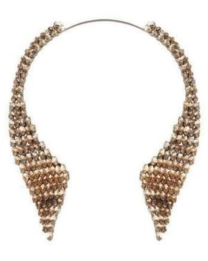 BCBGMAXAZRIA Stone Collar Necklace - Metallic