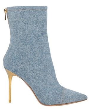 Balmain Skye Denim Ankle Boots - Blue