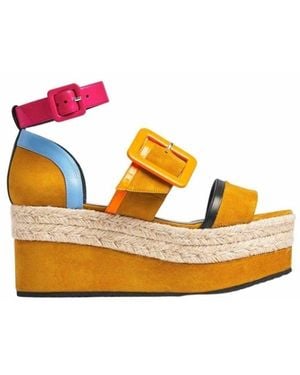 Pierre Hardy Alpha Sun Suede Sandals - Multicolor