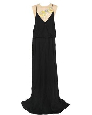 Dries Van Noten Black Embellished Backless Maxi Dress