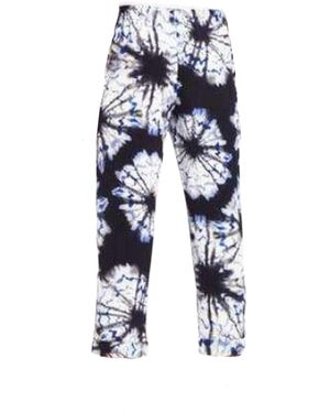 BCBGMAXAZRIA Easy Silk Trouser Trousers - Blue