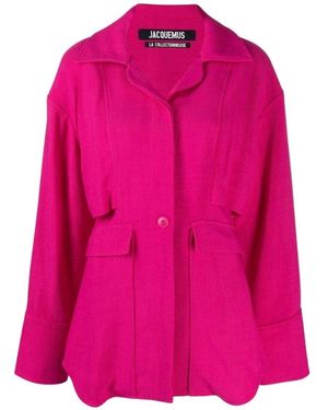 Jacquemus La Chemise Monceau Pink Layered Jacket