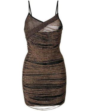 Balmain Fitted Fringe Dress - Black